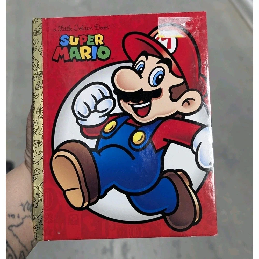 Super Mario Little Golden Book (Nintendo) Hardcover By‎ Foxe Y2K Gamercore